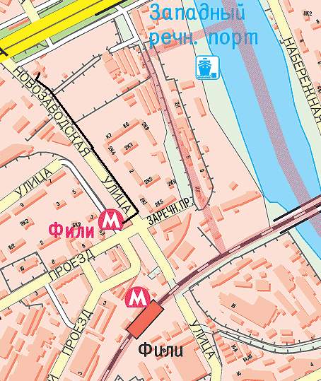 Карта. Дорога до храма Покрова в Филях