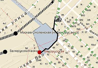 Карта. Дорога до церкви Николая Чудотворца