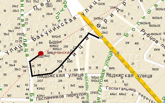 Карта. Дорога до Покровской старообрядческой общины