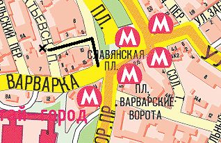 Карта. Дорога до палат Симона Ушакова
