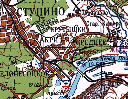 Карта. Дорога до Свято-Троицкого Белопесоцкого монастыря