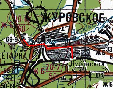 Карта. Дорога до Спасо-Преображенского Гуслицкого мужского монастыря