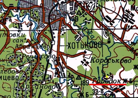 Карта. Дорога до города Радонеж