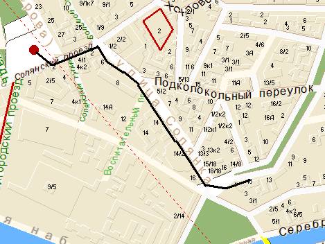 Карта. Дорога до особняка чаеторговца Филиппова на Яузском бульваре